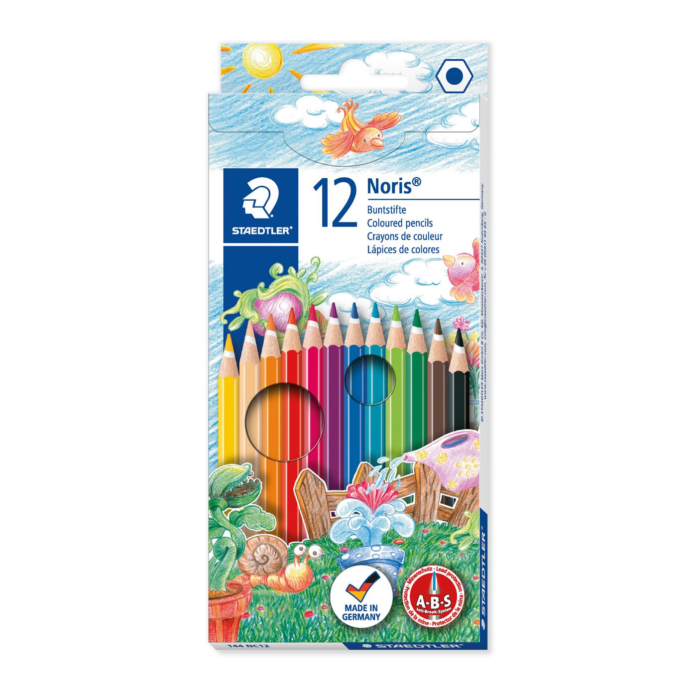 חבילה עפרונות צבעוניים 12 יח’
